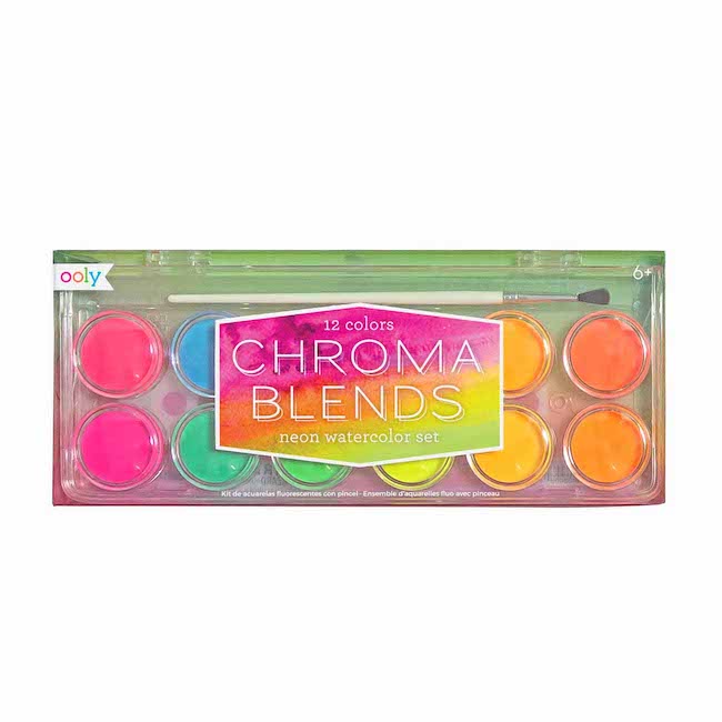 Ooly Chroma Blends Watercolor Paint Set - Neon