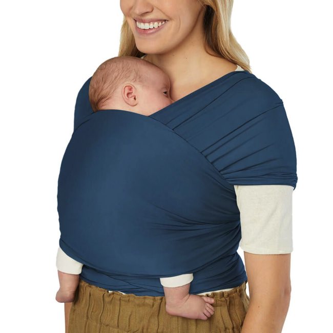 Ergo Baby Aura Baby Wrap Sustainable Wrap - Twilight Navy