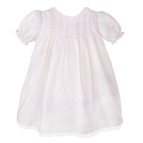 Petit Ami & Zubels Heirloom Lace Hand Embroidered Slip Dress - Pink ...