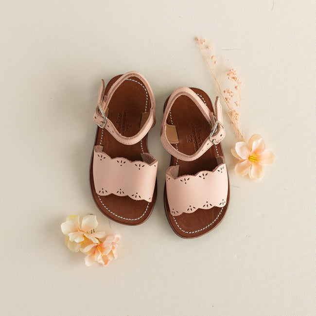 Adelisa & Co Pink Sorbert Bella Children's Leather Sandal