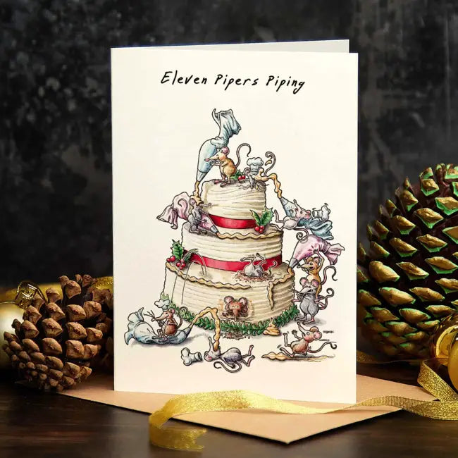 Bewilderbeest Card - Eleven Pipers Piping