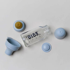 Bibs Baby Glass Bottle Complete Set Latex 110ml - Cloud