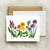 bottle branch botanical card - rainbow with allium