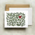 bottle branch botanical card - eucalyptus heart