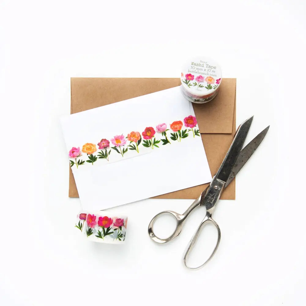 Bottle Brush Washi Tape - Peony