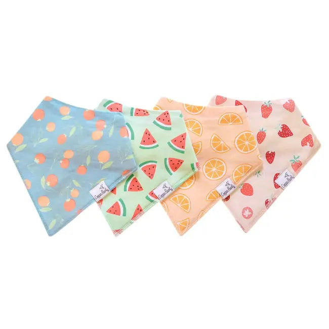 Copper Pearl Bibs 4pk - Clementine