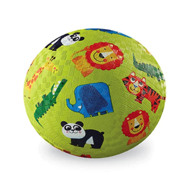 Crocodile Creek 5 Inch Rubber Ball - Jungle