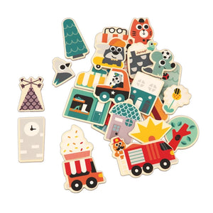 Janod Magnets 24pcs - City