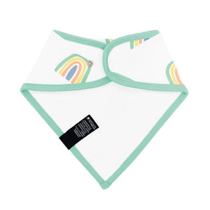 Kyte Baby Printed Bib in Wasabi Rainbow