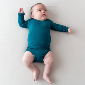 Kyte Baby Long Sleeve Bodysuit in Loch