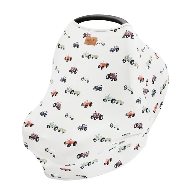 Kyte Baby Printed Car Seat Cover in Tractor