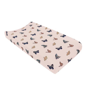 Kyte Baby Printed Change Pad Cover in Blush Butterfly