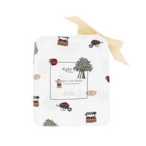 Kyte Baby Printed Crib Sheet in Apple Orchard