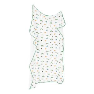 Kyte Baby Printed Swaddle Blanket in The Very Hungry Caterpillar and Friends