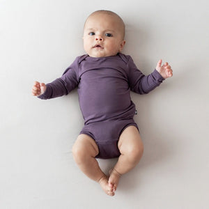 Kyte Baby Long Sleeve Bodysuit in Currant