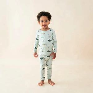 Kyte Baby Printed Long Sleeve Pajamas in Fishing