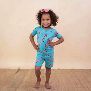 Kyte Baby Short Sleeve Pajamas in Hibiscus