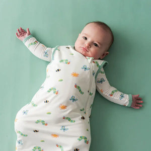 Kyte Baby 0.5 Tog Printed Sleep Bag in The Very Hungry Caterpillar and Friends