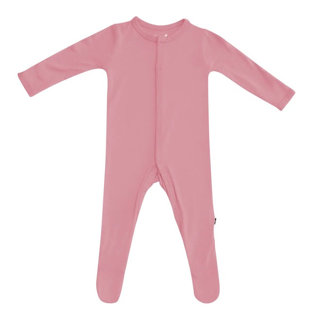 Kyte Baby Snap Footie in Apple Blossom