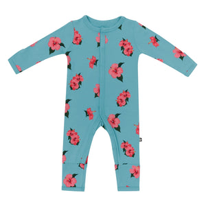 Kyte Baby Snap Romper in Hibiscus