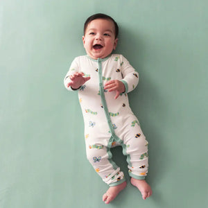 Kyte Baby Printed Snap Romper in The Very Hungry Caterpillar and Friends