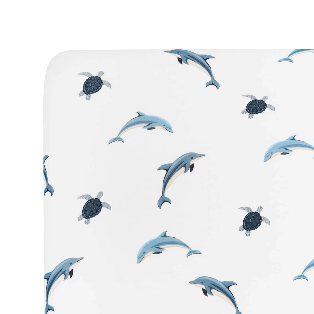 Kyte Baby Twin Sheet in Dolphin