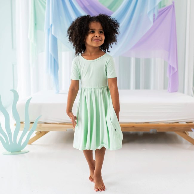 Kyte Baby Twirl Dress in Mint Baby Charlotte Canada