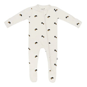 Kyte Baby Printed Zippered Footie in Bee Mine