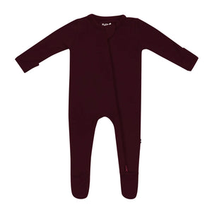 Kyte Baby Zippered Footie in Burgundy