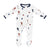 Kyte Baby Printed Zippered Footie in Football