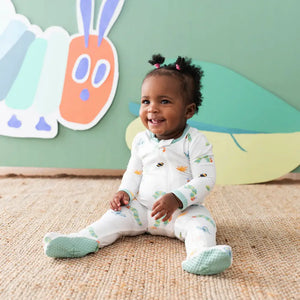 Kyte Baby Printed Zippered Footie in The Very Hungry Caterpillar and Friends