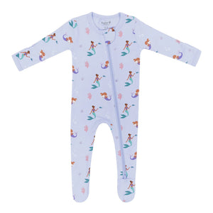 Kyte Baby Printed Zippered Footie in Mermaid