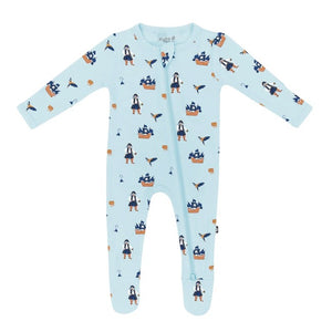 Kyte Baby Printed Zippered Footie in Pirate