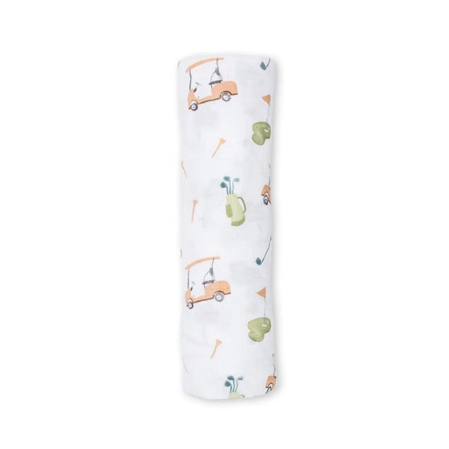 Lulujo Swaddle Blanket Muslin Cotton - Golf