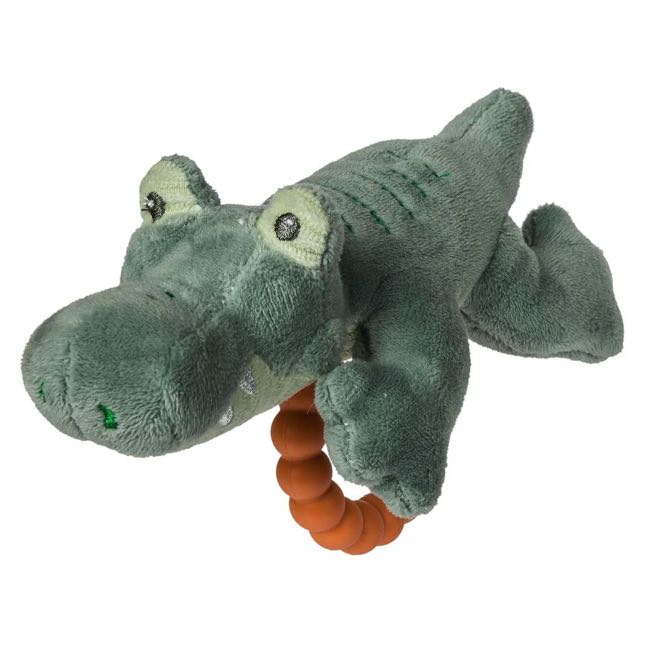 Mary Meyer Taggies Teether Rattle - Alligator 5"