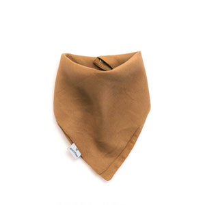 Moss & Fawn 100% Linen Drool Bib - Bark