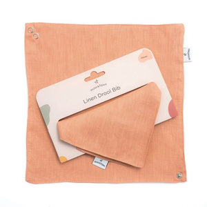 Moss & Fawn 100% Linen Drool Bib - Bloom