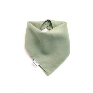 Moss & Fawn 100% Linen Drool Bib - Fern