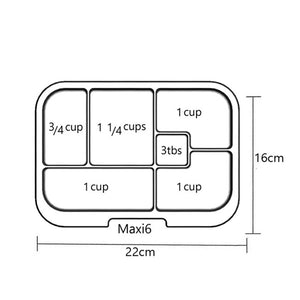 Munchbox Maxi 6 - Clear Tray