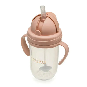 Noüka Non-Spill Weighted Straw Cup 9 oz - Soft Blush