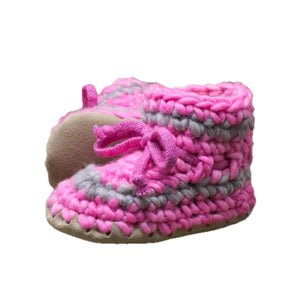 Padraig Cottage Children's Slippers - Pink Stripe