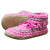 Padraig Cottage Youth Slippers - Pink Stripe