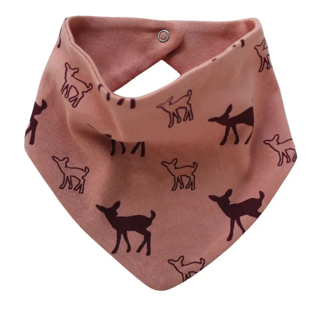 Parade Organics Baby Bandana Bib - Berry Deer