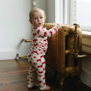 Parade Organics 2 Piece Long Sleeve Jammies - Moose