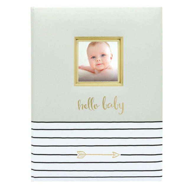 Pearhead Hello Babybook - Grey