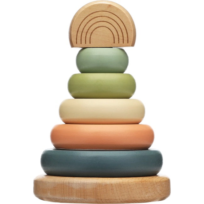 Pearhead Wooden Stacking Toy Tower