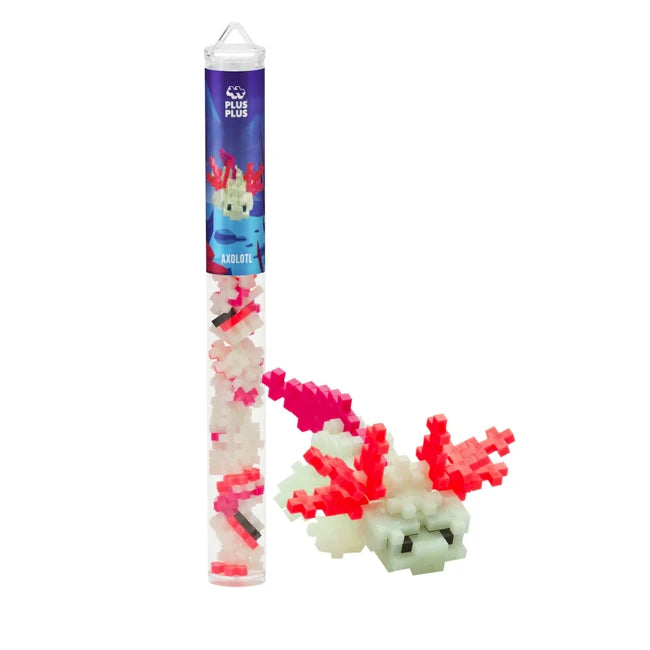 Plus Plus Mini Maker Tube - Axolotl