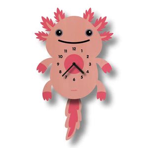 Popclox Pendulum Wall Clock - Axolotl