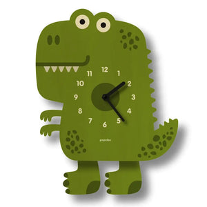 Popclox Pendulum Wall Clock - Dinosaur