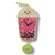 Popclox Pendulum Wall Clock - Bubble Tea